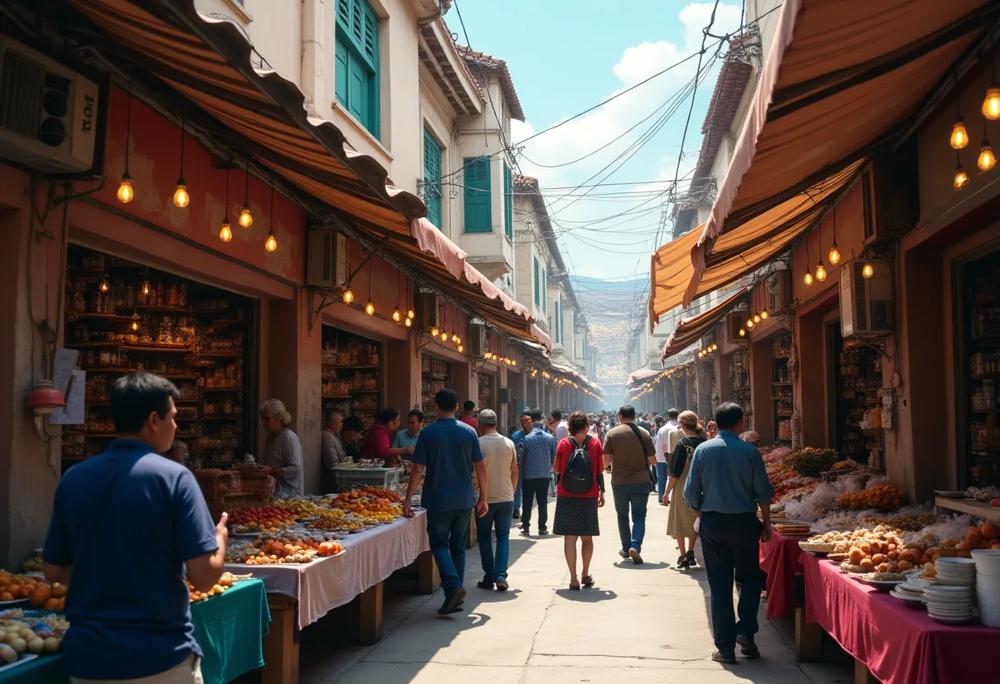 Market scene